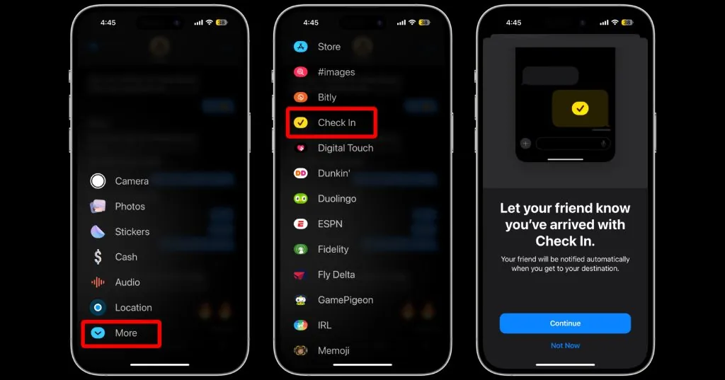 Check In on iPhone in iOS 17 developer beta, privacy and security feature